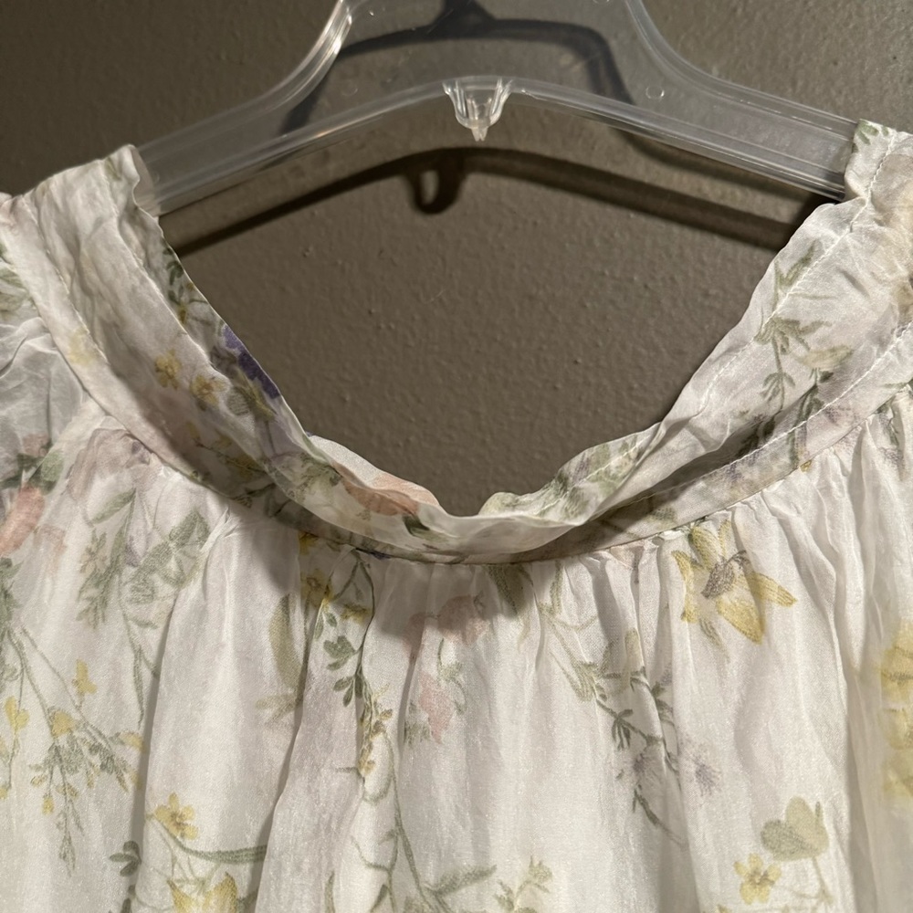 Tendenze Floral 100% Silk Top Size Small Defective - Picture 5 of 13